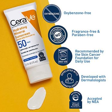 CeraVe Hydrating Sunscreen SPF 50