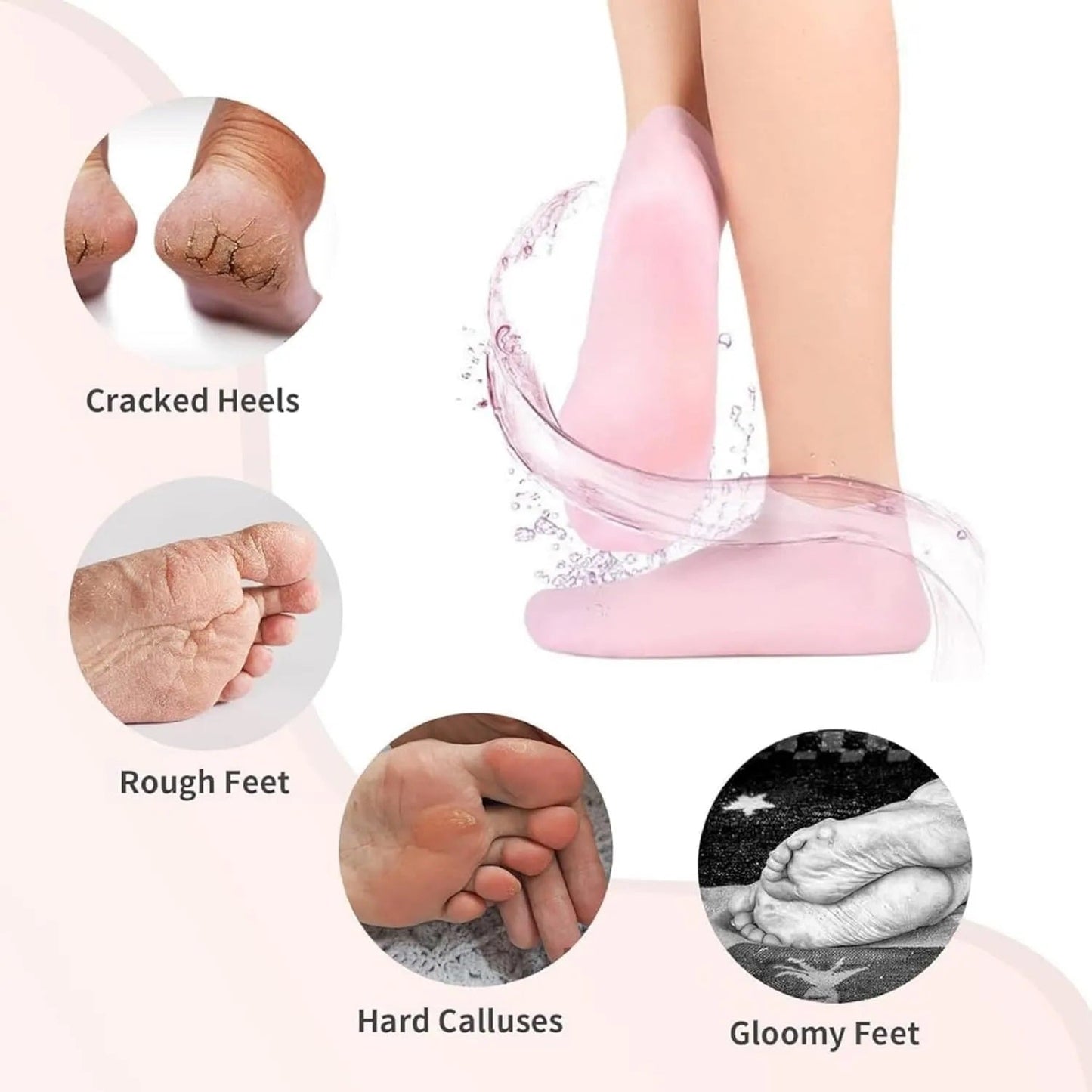 SILICONE  MOISTURIZING SOCKS